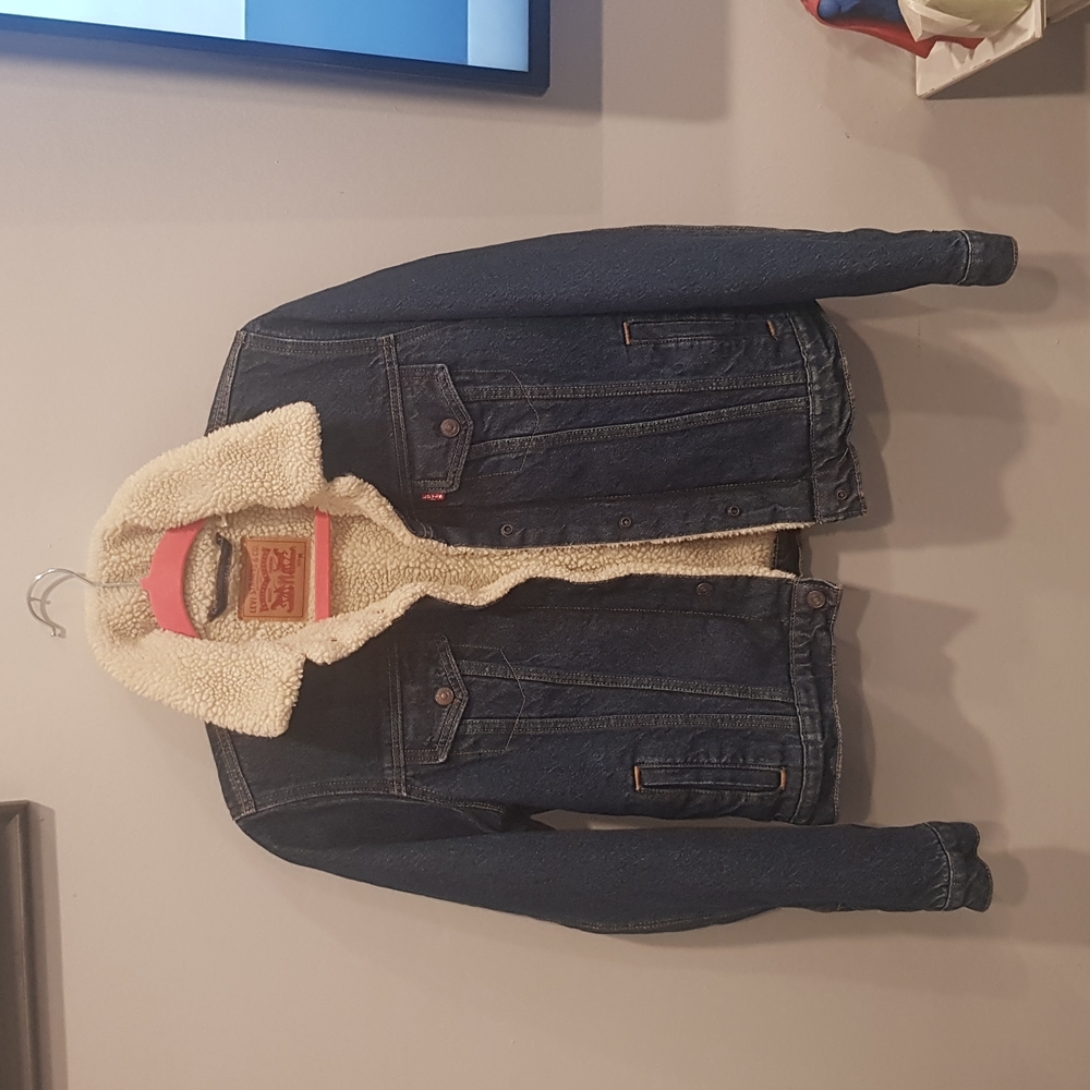 Levi's jean sherpa jacket bin t5